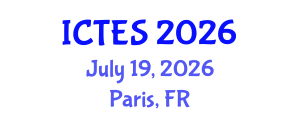International Conference on Teaching and Education Sciences (ICTES) July 19, 2026 - Paris, France