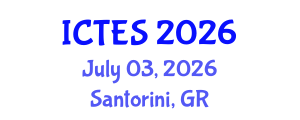International Conference on Teaching and Education Sciences (ICTES) July 03, 2026 - Santorini, Greece International Conference on Teaching and Education Sciences (ICTES) July 03, 2026 - Santorini, Greece
