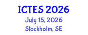 International Conference on Teaching and Education Sciences (ICTES) July 15, 2026 - Stockholm, Sweden International Conference on Teaching and Education Sciences (ICTES) July 15, 2026 - Stockholm, Sweden