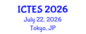 International Conference on Teaching and Education Sciences (ICTES) July 22, 2026 - Tokyo, Japan International Conference on Teaching and Education Sciences (ICTES) July 22, 2026 - Tokyo, Japan