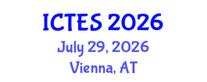 International Conference on Teaching and Education Sciences (ICTES) July 29, 2026 - Vienna, Austria International Conference on Teaching and Education Sciences (ICTES) July 29, 2026 - Vienna, Austria