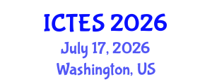 International Conference on Teaching and Education Sciences (ICTES) July 17, 2026 - Washington, United States International Conference on Teaching and Education Sciences (ICTES) July 17, 2026 - Washington, United States
