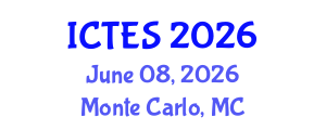 International Conference on Teaching and Education Sciences (ICTES) June 08, 2026 - Monte Carlo, Monaco International Conference on Teaching and Education Sciences (ICTES) June 08, 2026 - Monte Carlo, Monaco