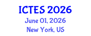 International Conference on Teaching and Education Sciences (ICTES) June 01, 2026 - New York, United States International Conference on Teaching and Education Sciences (ICTES) June 01, 2026 - New York, United States