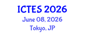 International Conference on Teaching and Education Sciences (ICTES) June 08, 2026 - Tokyo, Japan International Conference on Teaching and Education Sciences (ICTES) June 08, 2026 - Tokyo, Japan
