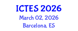 International Conference on Teaching and Education Sciences (ICTES) March 02, 2026 - Barcelona, Spain International Conference on Teaching and Education Sciences (ICTES) March 02, 2026 - Barcelona, Spain