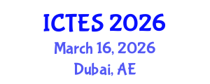 International Conference on Teaching and Education Sciences (ICTES) March 16, 2026 - Dubai, United Arab Emirates International Conference on Teaching and Education Sciences (ICTES) March 16, 2026 - Dubai, United Arab Emirates