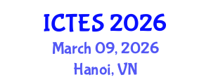 International Conference on Teaching and Education Sciences (ICTES) March 09, 2026 - Hanoi, Vietnam International Conference on Teaching and Education Sciences (ICTES) March 09, 2026 - Hanoi, Vietnam