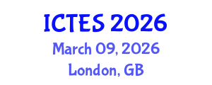 International Conference on Teaching and Education Sciences (ICTES) March 09, 2026 - London, United Kingdom International Conference on Teaching and Education Sciences (ICTES) March 09, 2026 - London, United Kingdom