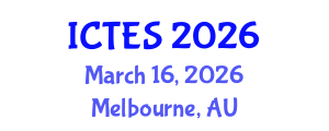 International Conference on Teaching and Education Sciences (ICTES) March 16, 2026 - Melbourne, Australia International Conference on Teaching and Education Sciences (ICTES) March 16, 2026 - Melbourne, Australia