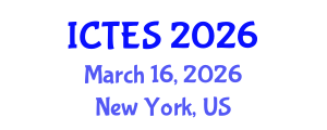 International Conference on Teaching and Education Sciences (ICTES) March 16, 2026 - New York, United States International Conference on Teaching and Education Sciences (ICTES) March 16, 2026 - New York, United States