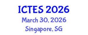 International Conference on Teaching and Education Sciences (ICTES) March 30, 2026 - Singapore, Singapore International Conference on Teaching and Education Sciences (ICTES) March 30, 2026 - Singapore, Singapore