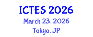 International Conference on Teaching and Education Sciences (ICTES) March 23, 2026 - Tokyo, Japan International Conference on Teaching and Education Sciences (ICTES) March 23, 2026 - Tokyo, Japan