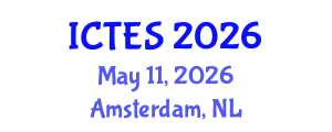 International Conference on Teaching and Education Sciences (ICTES) May 11, 2026 - Amsterdam, Netherlands International Conference on Teaching and Education Sciences (ICTES) May 11, 2026 - Amsterdam, Netherlands