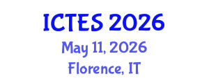 International Conference on Teaching and Education Sciences (ICTES) May 11, 2026 - Florence, Italy International Conference on Teaching and Education Sciences (ICTES) May 11, 2026 - Florence, Italy
