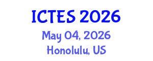 International Conference on Teaching and Education Sciences (ICTES) May 04, 2026 - Honolulu, United States International Conference on Teaching and Education Sciences (ICTES) May 04, 2026 - Honolulu, United States