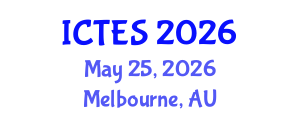 International Conference on Teaching and Education Sciences (ICTES) May 25, 2026 - Melbourne, Australia International Conference on Teaching and Education Sciences (ICTES) May 25, 2026 - Melbourne, Australia