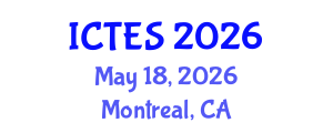 International Conference on Teaching and Education Sciences (ICTES) May 18, 2026 - Montreal, Canada International Conference on Teaching and Education Sciences (ICTES) May 18, 2026 - Montreal, Canada
