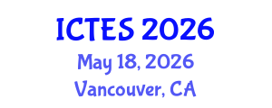 International Conference on Teaching and Education Sciences (ICTES) May 18, 2026 - Vancouver, Canada International Conference on Teaching and Education Sciences (ICTES) May 18, 2026 - Vancouver, Canada