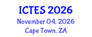 International Conference on Teaching and Education Sciences (ICTES) November 04, 2026 - Cape Town, South Africa International Conference on Teaching and Education Sciences (ICTES) November 04, 2026 - Cape Town, South Africa