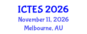 International Conference on Teaching and Education Sciences (ICTES) November 11, 2026 - Melbourne, Australia International Conference on Teaching and Education Sciences (ICTES) November 11, 2026 - Melbourne, Australia