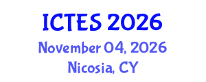 International Conference on Teaching and Education Sciences (ICTES) November 04, 2026 - Nicosia, Cyprus International Conference on Teaching and Education Sciences (ICTES) November 04, 2026 - Nicosia, Cyprus