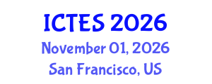 International Conference on Teaching and Education Sciences (ICTES) November 01, 2026 - San Francisco, United States International Conference on Teaching and Education Sciences (ICTES) November 01, 2026 - San Francisco, United States