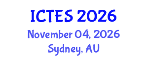 International Conference on Teaching and Education Sciences (ICTES) November 04, 2026 - Sydney, Australia International Conference on Teaching and Education Sciences (ICTES) November 04, 2026 - Sydney, Australia