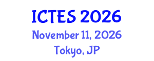 International Conference on Teaching and Education Sciences (ICTES) November 11, 2026 - Tokyo, Japan International Conference on Teaching and Education Sciences (ICTES) November 11, 2026 - Tokyo, Japan