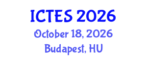 International Conference on Teaching and Education Sciences (ICTES) October 18, 2026 - Budapest, Hungary International Conference on Teaching and Education Sciences (ICTES) October 18, 2026 - Budapest, Hungary