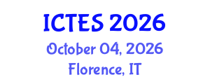 International Conference on Teaching and Education Sciences (ICTES) October 04, 2026 - Florence, Italy International Conference on Teaching and Education Sciences (ICTES) October 04, 2026 - Florence, Italy