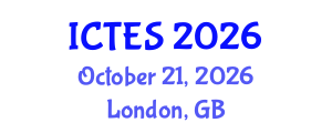 International Conference on Teaching and Education Sciences (ICTES) October 21, 2026 - London, United Kingdom International Conference on Teaching and Education Sciences (ICTES) October 21, 2026 - London, United Kingdom