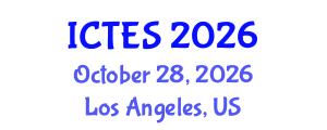 International Conference on Teaching and Education Sciences (ICTES) October 28, 2026 - Los Angeles, United States International Conference on Teaching and Education Sciences (ICTES) October 28, 2026 - Los Angeles, United States