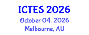 International Conference on Teaching and Education Sciences (ICTES) October 04, 2026 - Melbourne, Australia International Conference on Teaching and Education Sciences (ICTES) October 04, 2026 - Melbourne, Australia