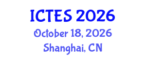 International Conference on Teaching and Education Sciences (ICTES) October 18, 2026 - Shanghai, China International Conference on Teaching and Education Sciences (ICTES) October 18, 2026 - Shanghai, China