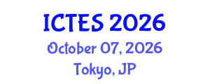 International Conference on Teaching and Education Sciences (ICTES) October 07, 2026 - Tokyo, Japan International Conference on Teaching and Education Sciences (ICTES) October 07, 2026 - Tokyo, Japan