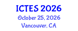 International Conference on Teaching and Education Sciences (ICTES) October 25, 2026 - Vancouver, Canada International Conference on Teaching and Education Sciences (ICTES) October 25, 2026 - Vancouver, Canada