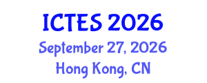 International Conference on Teaching and Education Sciences (ICTES) September 27, 2026 - Hong Kong, China International Conference on Teaching and Education Sciences (ICTES) September 27, 2026 - Hong Kong, China
