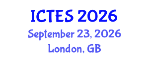 International Conference on Teaching and Education Sciences (ICTES) September 23, 2026 - London, United Kingdom International Conference on Teaching and Education Sciences (ICTES) September 23, 2026 - London, United Kingdom