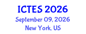 International Conference on Teaching and Education Sciences (ICTES) September 09, 2026 - New York, United States International Conference on Teaching and Education Sciences (ICTES) September 09, 2026 - New York, United States