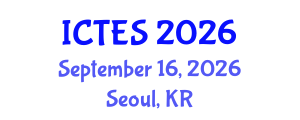 International Conference on Teaching and Education Sciences (ICTES) September 16, 2026 - Seoul, Republic of Korea International Conference on Teaching and Education Sciences (ICTES) September 16, 2026 - Seoul, Republic of Korea