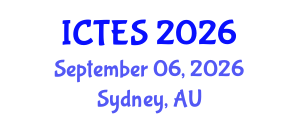 International Conference on Teaching and Education Sciences (ICTES) September 06, 2026 - Sydney, Australia International Conference on Teaching and Education Sciences (ICTES) September 06, 2026 - Sydney, Australia
