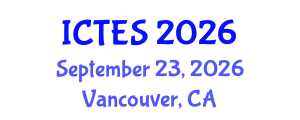 International Conference on Teaching and Education Sciences (ICTES) September 23, 2026 - Vancouver, Canada International Conference on Teaching and Education Sciences (ICTES) September 23, 2026 - Vancouver, Canada