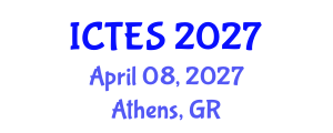 International Conference on Teaching and Education Sciences (ICTES) April 08, 2027 - Athens, Greece International Conference on Teaching and Education Sciences (ICTES) April 08, 2027 - Athens, Greece