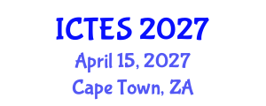 International Conference on Teaching and Education Sciences (ICTES) April 15, 2027 - Cape Town, South Africa