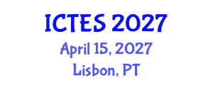 International Conference on Teaching and Education Sciences (ICTES) April 15, 2027 - Lisbon, Portugal International Conference on Teaching and Education Sciences (ICTES) April 15, 2027 - Lisbon, Portugal