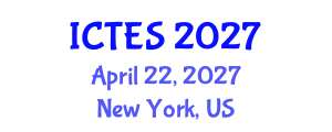 International Conference on Teaching and Education Sciences (ICTES) April 22, 2027 - New York, United States International Conference on Teaching and Education Sciences (ICTES) April 22, 2027 - New York, United States