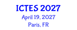 International Conference on Teaching and Education Sciences (ICTES) April 19, 2027 - Paris, France International Conference on Teaching and Education Sciences (ICTES) April 19, 2027 - Paris, France