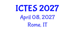 International Conference on Teaching and Education Sciences (ICTES) April 08, 2027 - Rome, Italy International Conference on Teaching and Education Sciences (ICTES) April 08, 2027 - Rome, Italy