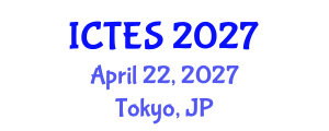 International Conference on Teaching and Education Sciences (ICTES) April 22, 2027 - Tokyo, Japan International Conference on Teaching and Education Sciences (ICTES) April 22, 2027 - Tokyo, Japan